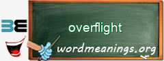 WordMeaning blackboard for overflight